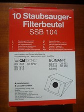 9 x Staubsaugerbeutel Filterbeutel SSB 104 CLATRONIC - Staubsauger Bosch Siemens