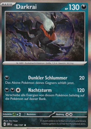 Darkrai 136 197 - 136/197, holo