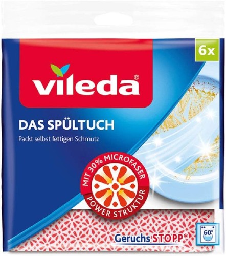 Vileda spültuch 34x34 6er - 34x34, cm,