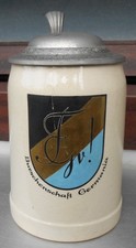 Alter Studentenkrug Bierkrug 0,5 Liter Burschenschaft Germania