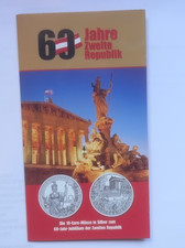 10 Euro Silber 60 JAHRE ZWEITE REPUBLIK IM FOLDER