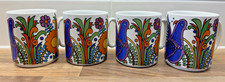 Villeroy & Boch Acapulco Tassen Kaffeedosen Tassen x 4 Retro 70er Jahre Vögel