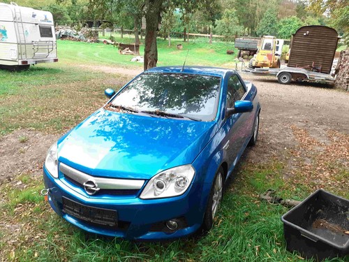 Opel tigra twintop cabrio blau - opel,