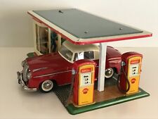 Selten: Original Arnold SHELL Tankstelle mit Beleuchtung aus den 50er Jahren