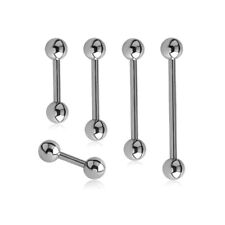 Titan Barbell mit Kugeln 1,6 mm Zungenpiercing Brustpiercing Intimpiercing