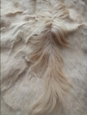 Echtes Ponyfell creme beige flauschig Pferd Fell Natur Mähne top