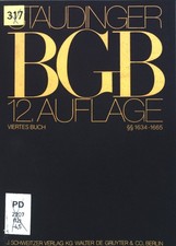 Familienrecht, Viertes Buch, §§1634-1665. J. von Staudingers Kommentar zum Bürge