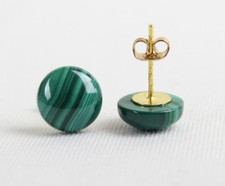 10 mm Malachit Ohrstecker 10