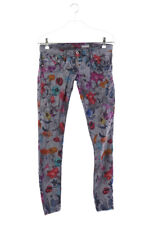 Please Skinny-Jeans Blumen Print XS grau