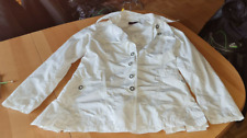 Pia Jessen Department leichte weiße Jacke Parker Anorak Gr. 36  edel chic