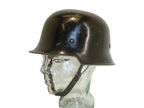 Vintage stahl feuerwehrhelm - vintage,