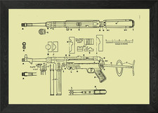 Maschinengewehr gerahmtes - maschinengewehr,