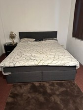 boxspringbett 160x200 mit matratze und topper 