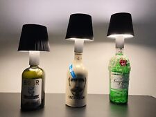 LED Lampe Gin Flasche beleuchtet Deko Leerflasche Tischlampe In&Outdoor Dimmbar