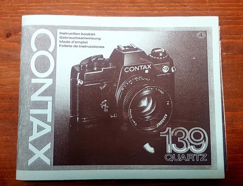 Contax 139 bedienungsanleitung - contax,