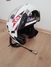 Pilotenhelm Motorradhelm Rallyhelm mit Sprechfunk Peltor Helm Caberg