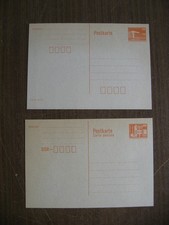 DDR: Ganzsachen, "Kleine Bauwerke",  P86 II ** postfrisch + P87 I **   (2)