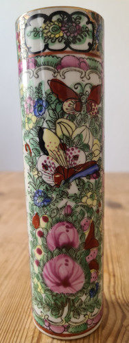 Vintage vase famille rose - vintage,