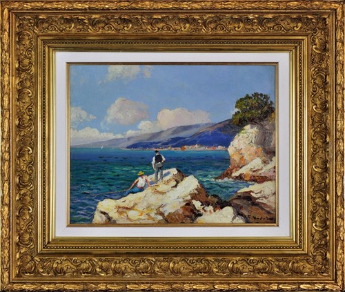 Gustave vidal pêcheurs sur - vidal.,