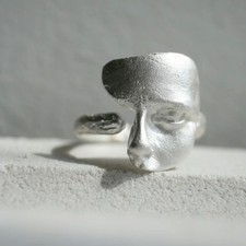 Ring Silber 925 mit Gesicht