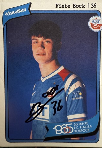 Autogrammkarte fiete bock fc - ,