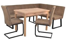 4 tlg Eckbankgruppe Stoff