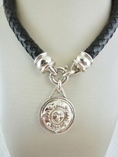 Collier Barry Kieselstein-Cord Sonne Silber 925 Leder