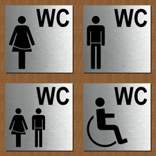 Schild Türschild Edelstahl