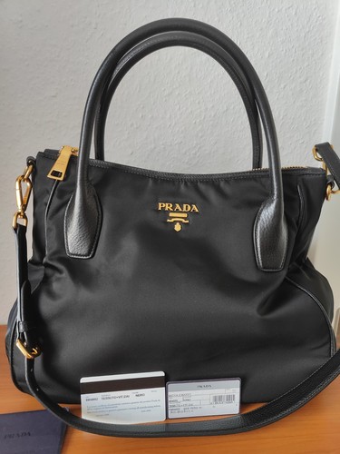Prada tasche tessuito nero - tasche,
