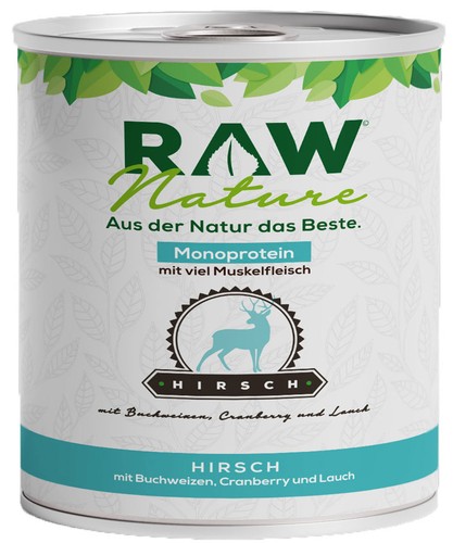 Raw nature nassfutter hirsch - nassfutter,
