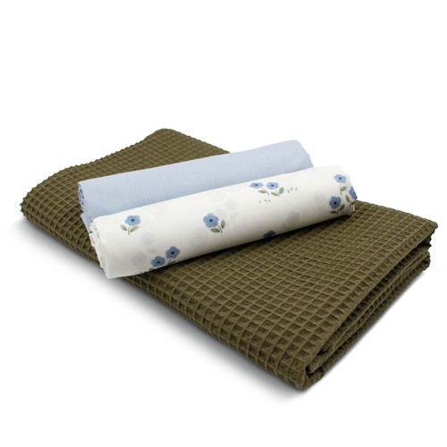 Waffelstoff set 2x - waffelstoff,
