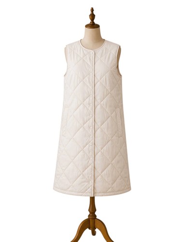 Damen long steppweste - damen,