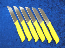 6x AMC Neu Obstmesser Gemüsemesser - Küchenmesser - Schälmesser Gelb