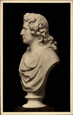 Ak Weimar, Goethebüste von Trippel, Großherzogliche Bibliothek - 4773886