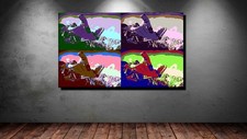 LEINWAND BILD XXL POPART SKY