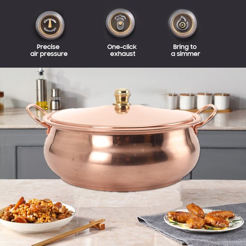 Kupfertopf 26cm gold für gas - 26cm,