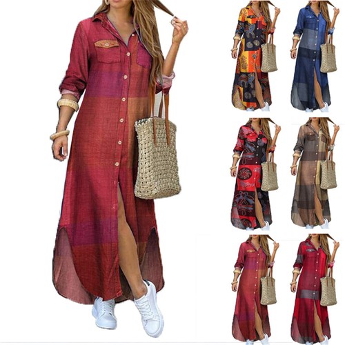 Damen hemdkleid lässige - damen,