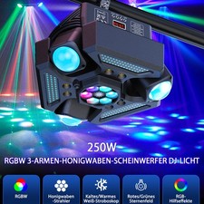 250W Moving Head Bühnenlicht DMX512 LED RGBW DJ Party Disco Licht Laser Effekt