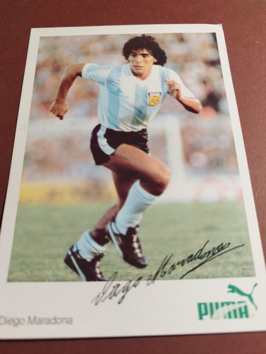 Diego maradona autogramm mit - maradona,