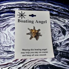 Boating Angel Lapel Pin Safe