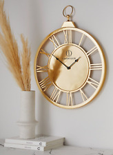 LEONIQUE Wanduhr Leonique GOLD römische Ziffern, 58 cm x 78 cm