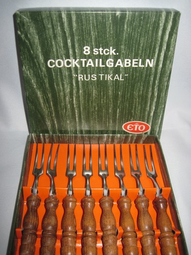 Cocktailgabeln rustikal - 8,