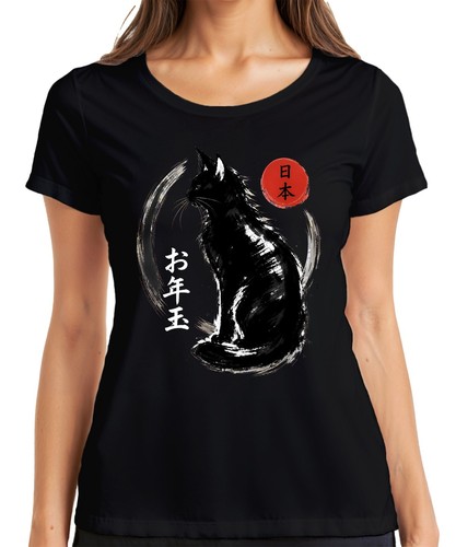 Japanische schwarze katze - japanische,