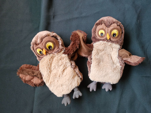 Handpuppe eule kuscheltier - handpuppe,