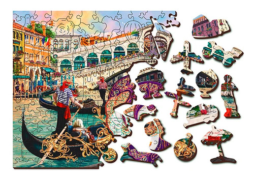Holzpuzzle wooden city - holzpuzzle,