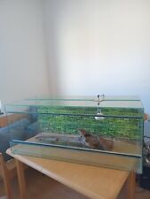 Terrarium 120×50×50 Reptilien mit Lampe und Thermostat ausgestattet