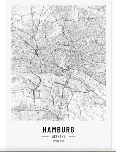 Poster ohne rahmen hamburg - poster, rahmen,