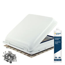 Dachfenster Fiamma Vent 40x40 cm Weiß + Dichtmittel + Schrauben Neu & OVP