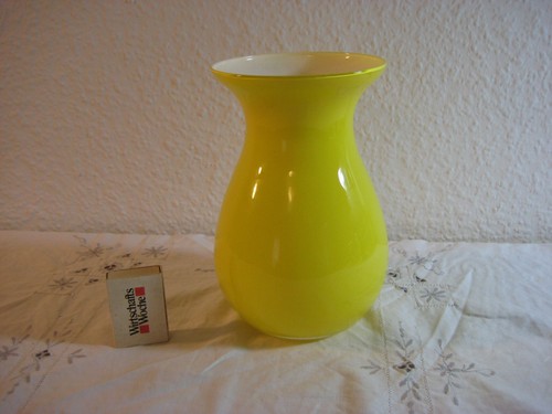 Wmf glas vase gelb danish - glas,