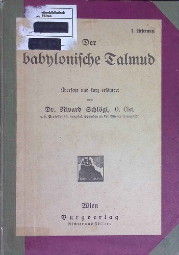 Der babylonische talmud - der,